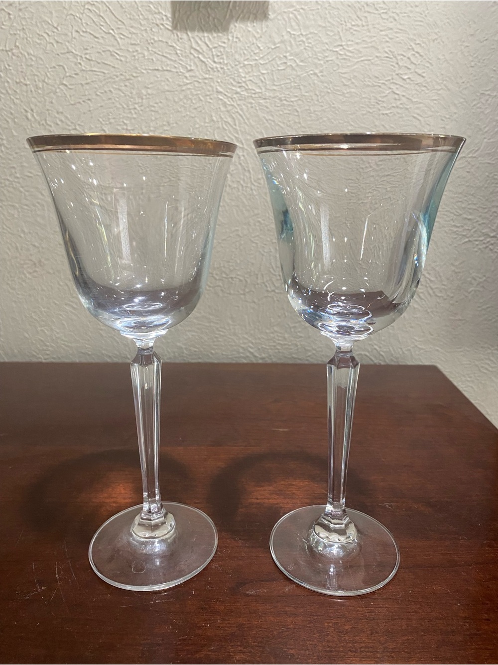 Vintage, Set of 2, Discontinued Mikasa Wheaton Goblets